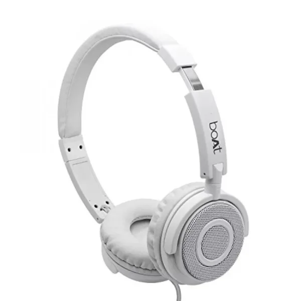 BOAT BASS HEADS 900 WIRED HEADPHONES WITH MIC (WHITE) - Image 4