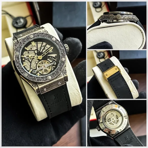 Hublot Automatic Leather Belt Watch