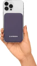 Ambrane MagSafe Wireless 10000mAh Fast Charging Power Bank, Strong Magnet, 22.5W Output